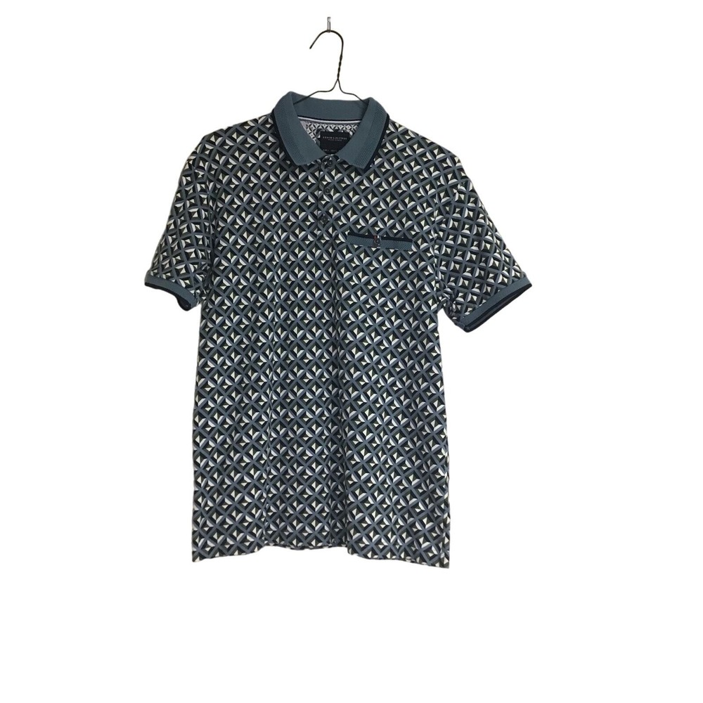 Denim & Flower Ricky Singh Geometric Polo Men's Small